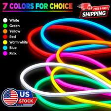 Flexible Sign Neon Lights Silicone Tube LED Strip Waterproof 12V 1M 2M 3M 5M