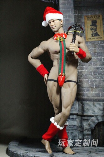 1:6 Weihnachten Männer Urlaub männliche Kleidung passt 12" Phicen Figur Körper Puppe Spielzeug - Bild 8 von 9