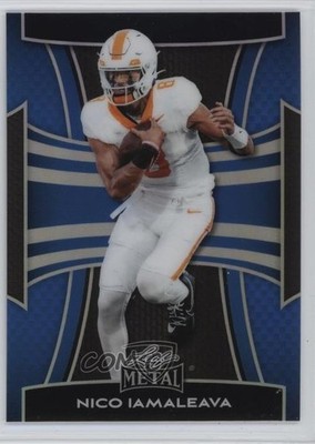 2025 Leaf Metal Blue Prismatic 3/49 Nico Iamaleava #135 13u1