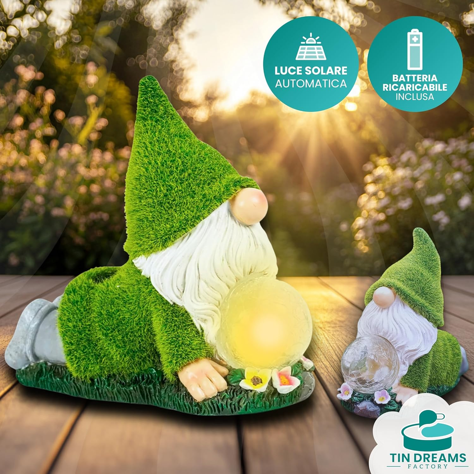Statuetta Gnomi Innamorati In Resina - Coppia Romantica Che Si Bacia, Decorazione Da Giardino O Interno, Regalo Di Coppia, 10,4 Cm