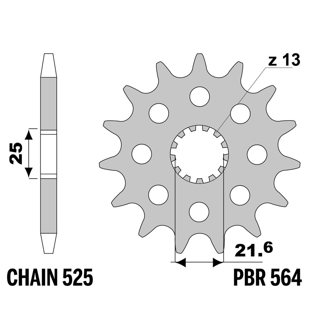 Pignon avant PBR 15 dents pas 525 : fini les vibrations de chaine sur Suzuki V-Strom 650