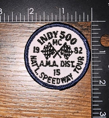 Indy 500 National Speedway Tour AMA District 15 1982 Indianapolis 500 Patch