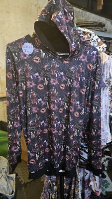 Vampire Diaries Women s XL Pullover Hoodie Graphic Print Long Sleeve Black