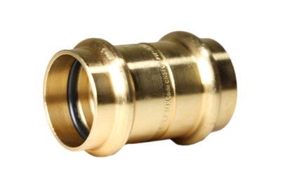 1 Pack XFITTING 1'' Press Coupling, Lead Free Brass, ProPress