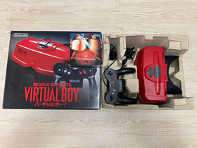 Nintendo Virtual Boy VB Console VUE-S-RA with Box & Game Set Tested