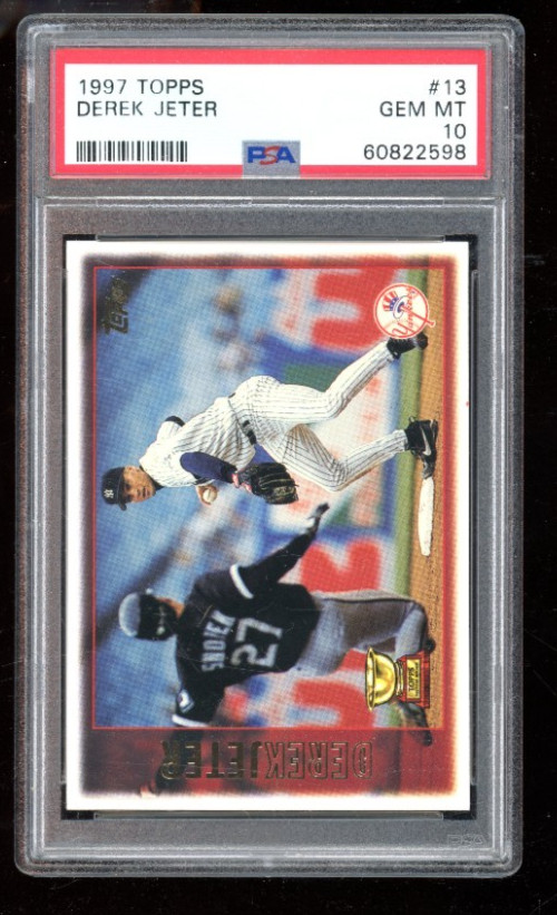1997 TOPPS DEREK JETER #13 ROOKIE CUP PSA 10 GEM MINT