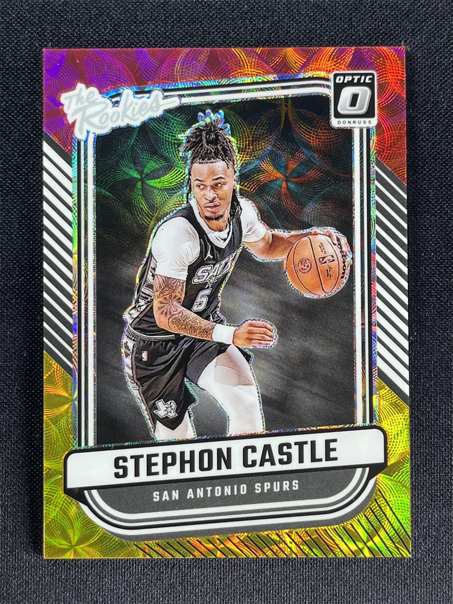 2024-25 Donruss Optic Stephon Castle #4 Red Gold Choice The Rookies RC /99