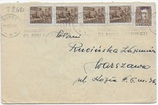 Polonia 1950: Groszy stampa Sopot per Varsavia
