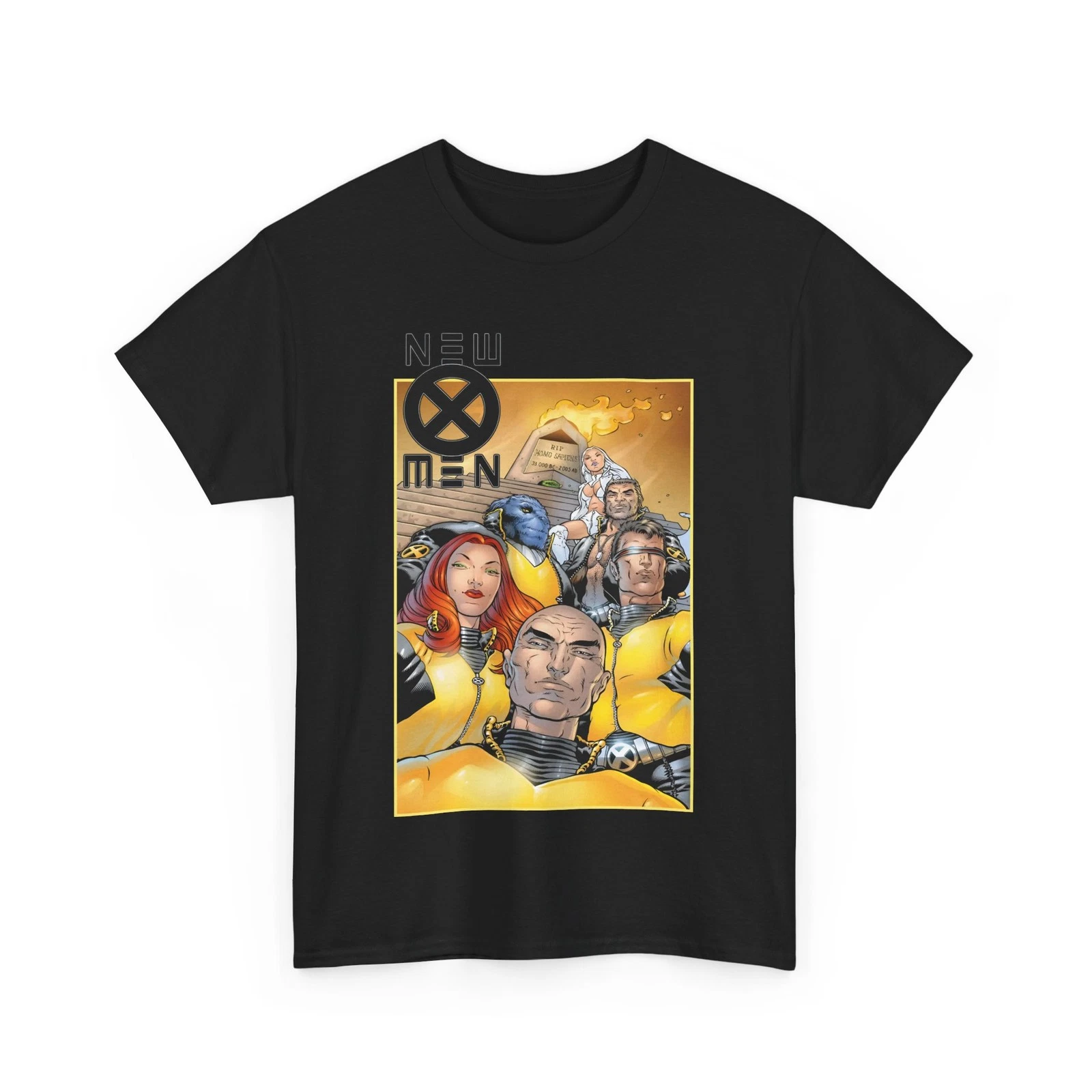New X-Men T-Shirt - Frank Quitely - Cyclops, Jean Grey, Wolverine, Professor X