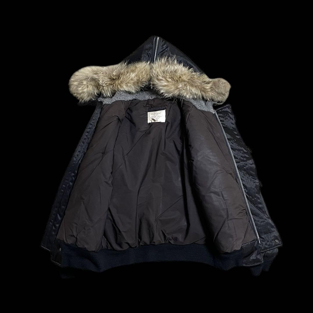 Spiewak N-2B Flight Bomber Jacket Real Coyote Fur Black Spiewak N-2B Flight Bomber Jacket Real Coyote Fur Black