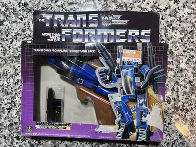FACTORY SEALED Dirge 1985 Hasbro G1 Transformers Decepticon Seeker Authentic!!