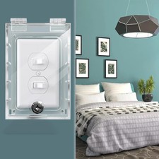 Switch Cover,Baby Proof Light Outlet Covers,Child Safety Switch Plate Guard,Wall