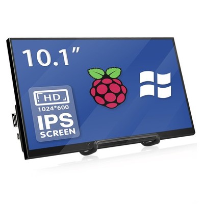 10.1 Inch Raspberry Pi Screen 1024x600 HDMI Monitor IPS Screen Display Second...