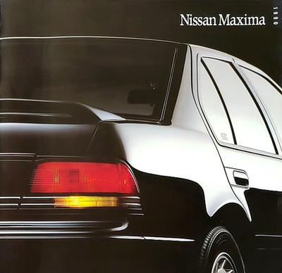 1990 NISSAN MAXIMA sales brochure catalog US 90 GXE SE 4DSC