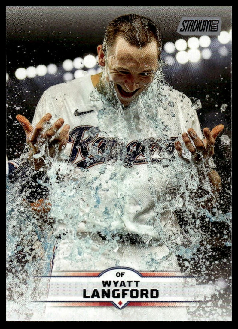 Wyatt Langford 2025 Stadium Club #189 Texas Rangers | eBay