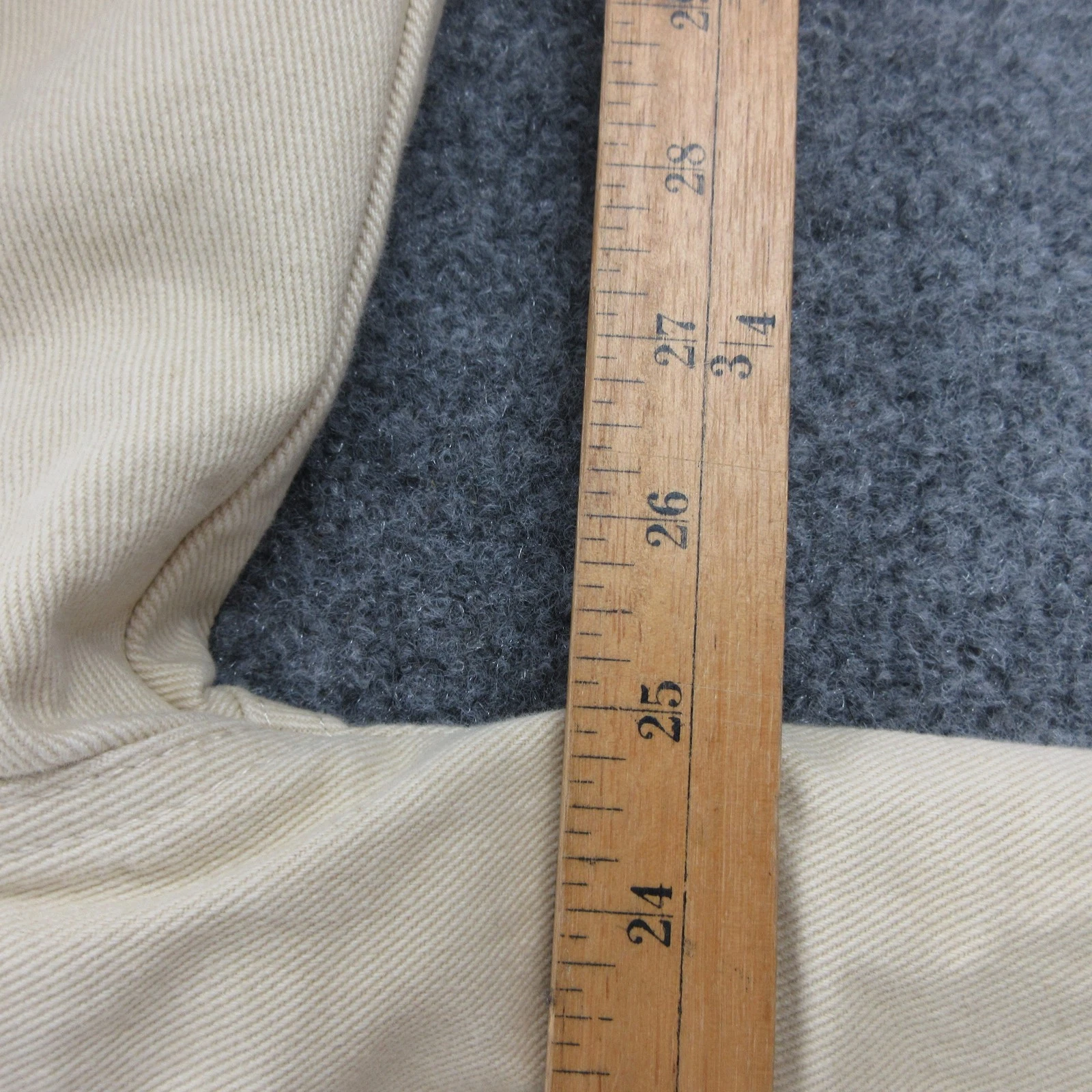 Ryoko Rain Jacket Mens Medium Beige Canvas Skeleton Graphic Full Zip Halloween - product detail image 4