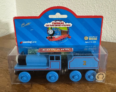 1997 Learning Curve Wooden Thomas Train Edward! NEW RARE