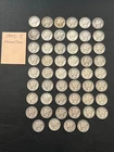 1943-S Mercury Dime Lot of 52 Circulated Good-Very Good Condition San Francisco