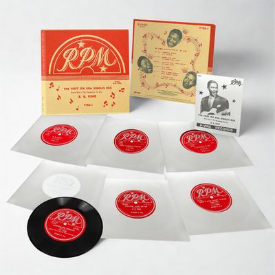 6discs 7” B.B. キング 78回転から45回転へ RPM 最初期シングルズ・ボックス P7BX1 P-VINE 未開封 /00480 B.B. King THE FIRST SIX RPM SINGLES BOX From B.B's 78s to 45s 7