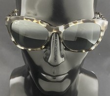 New MAUI JIM Sunglasses ALULU Cat Eye White Tortoise Neutral Grey 369 retail