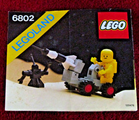 Vintage LEGO Legoland Space 6802 Space Probe Manual Missing 2 Pieces