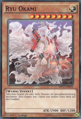 YuGiOh Ryu Okami MP17-DE019 Common Neu 1st