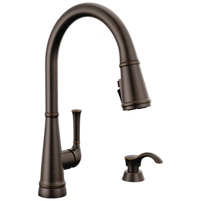 Delta Alpen Pull-Down Kitchen Faucet Venetian Bronze Soap Dispenser 19814Z NEW