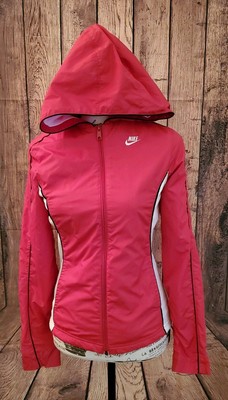 nike red and white jacket