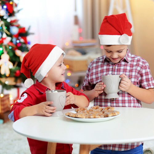 Cappello Babbo Natale Adulto 12 Pezzi Copricapo Vacanze Festive Babbo Natale Uomo e Donna - Foto 7 di 11
