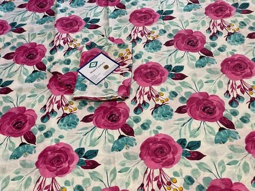 100%Cotton&Percale500TC3pcsKing/Queen Big Size Printed/Floral Flat/Top Sheet Set - Picture 138 of 226