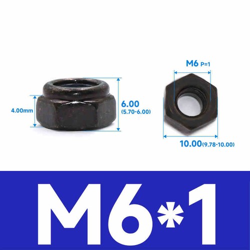 Sicherungsmutter Selbstsichernde Stopmuttern Sechskantmutter M2 M2.5 M3 M4 M5 M6 - Bild 18 von 18