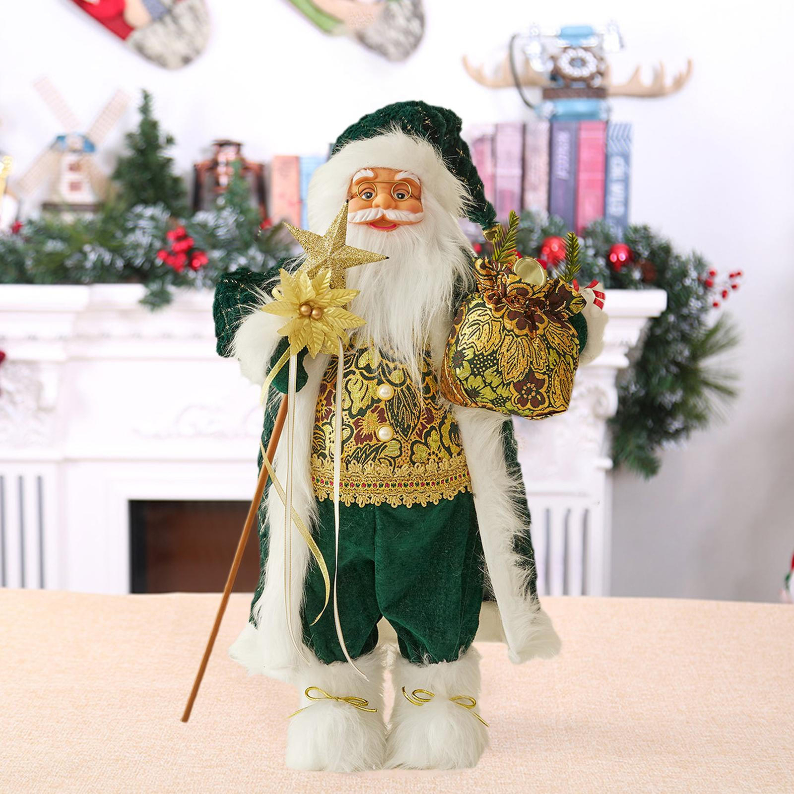 Santa Claus Doll 11.8 In Santa Claus Figurine Christmas Decoration Gift