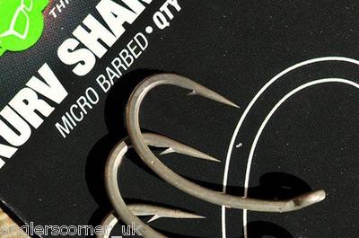 Korda Kurv XX Hooks / All Sizes / Carp Fishing