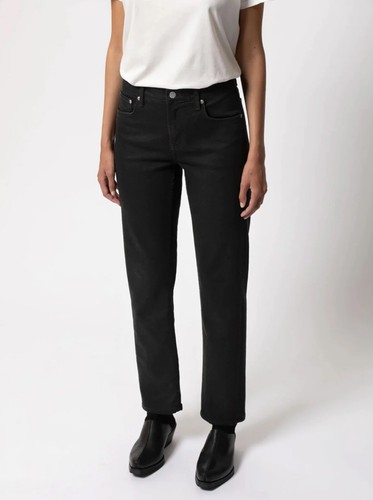 NUDIE JEANS | Straight Sally Black / Everblack | W30 L30 - Picture 2 of 6