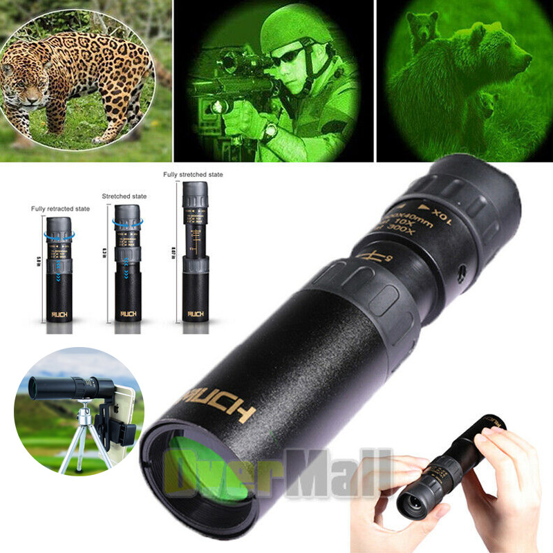 Super High Power 10-300X Portable HD Night Vision Monocular