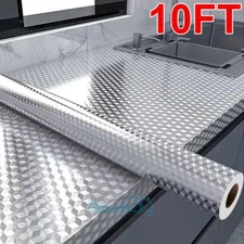 10FT Kitchen Oil-Proof Wall Sticker Self Adhesive Waterproof Aluminum Foil