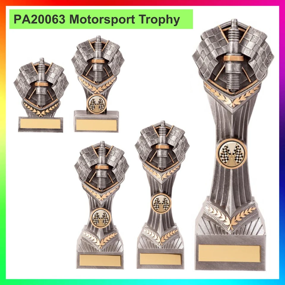 TROPHY PLANET MOTORSPORT TROPHÄE - Falcon Zündkerze Award, Trophäen KOSTENLOSE GRAVUR im Wert von £ 6,99