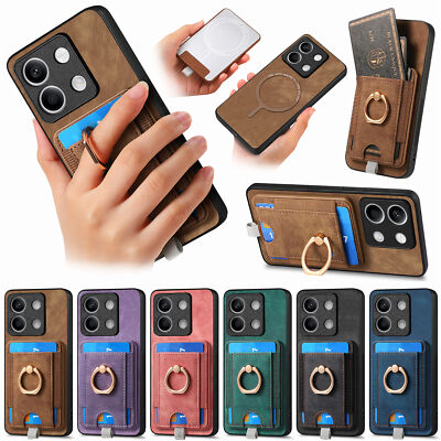 Abnehmbare Wallet Schutz Case für Xiaomi 12T Poco X5 F5 M5S M5 Magnet Lederhülle