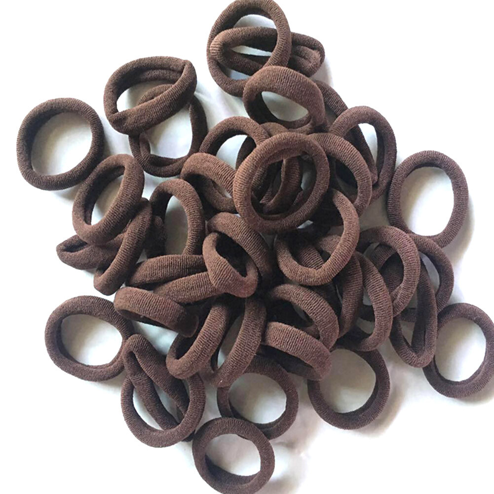 50x Haargummi Bunt Zopfgummi Haargummis Kinder Elastisch Damen