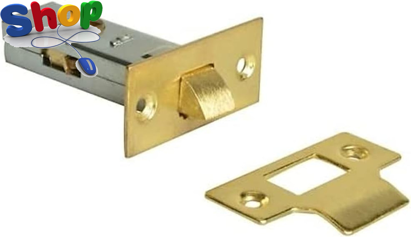 BH05985 EB 63Mm (2.1/2 Inch) Tubular Mortise Latch Brass Plated