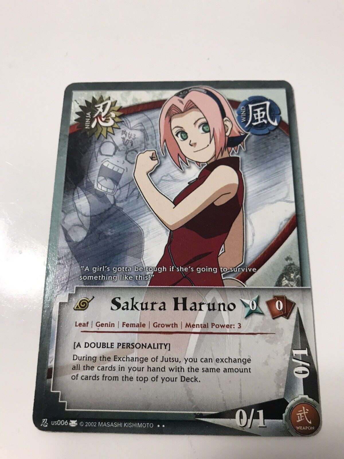 Sakura Haruno Naruto TCG Alternate Art Alt PROMO N-US004 Determination CCG  Card