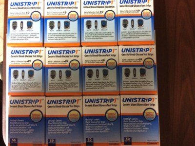 UniStrip 1200 Test Strips for Use with Onetouch  Ultra  Meters Exp: 03/27/2026