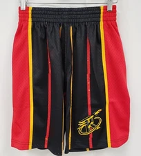 Brand New Mitchell & Ness NBA Men's Houston Rocket Blackout Pop Shorts - S