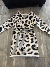 Miss Sparkling animal print sweater dress with tie belt size S