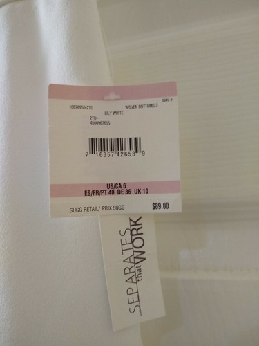 gonna di ANNE KLEIN taglia 6 donna gonna frange non foderata nuova con etichetta prezzo al pubblico $89 - Foto 2 di 3