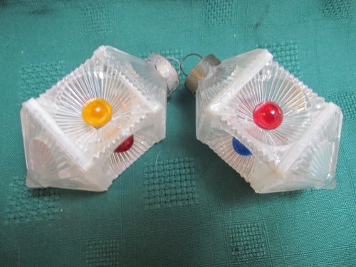 VINTAGE 2-WEIHNACHTSSCHMUCK STOPLICHT VERKEHRSKONTROLLE KUNSTSTOFF 3" HOCH - Bild 5 von 13