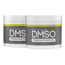 DMSO 70/30 Gel 4 oz. 2 pack Jar w/ Distilled Water 99.995 Dimethyl Sulfoxide