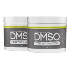 DMSO 70/30 Gel 4 oz. 2 pack Jar  w/ Distilled Water 99.995% Dimethyl Sulfoxide