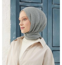 Islamic Headscarf for Muslim Women - Turkish Cozy Crepe Cotton Hijab Shawl
