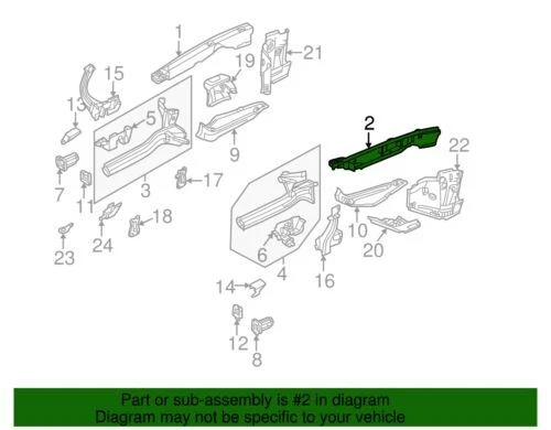 Genuine Audi 2001-2005 Allroad Quattro Upper Fender Filler Plate 4Z7-805-203-A - Image 2 of 2